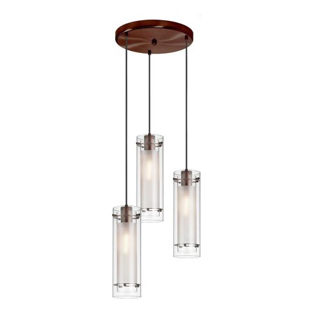 Dainolite Oil Brushed Bronze Dinette 3 Light Pendant 12153R-CF-OBB